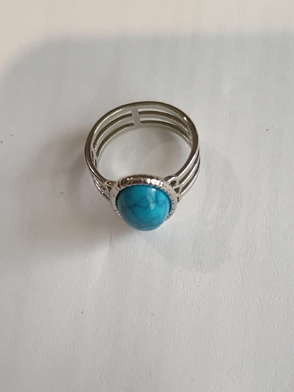 Ring with Turquoise Cabochon - Women Jewelry